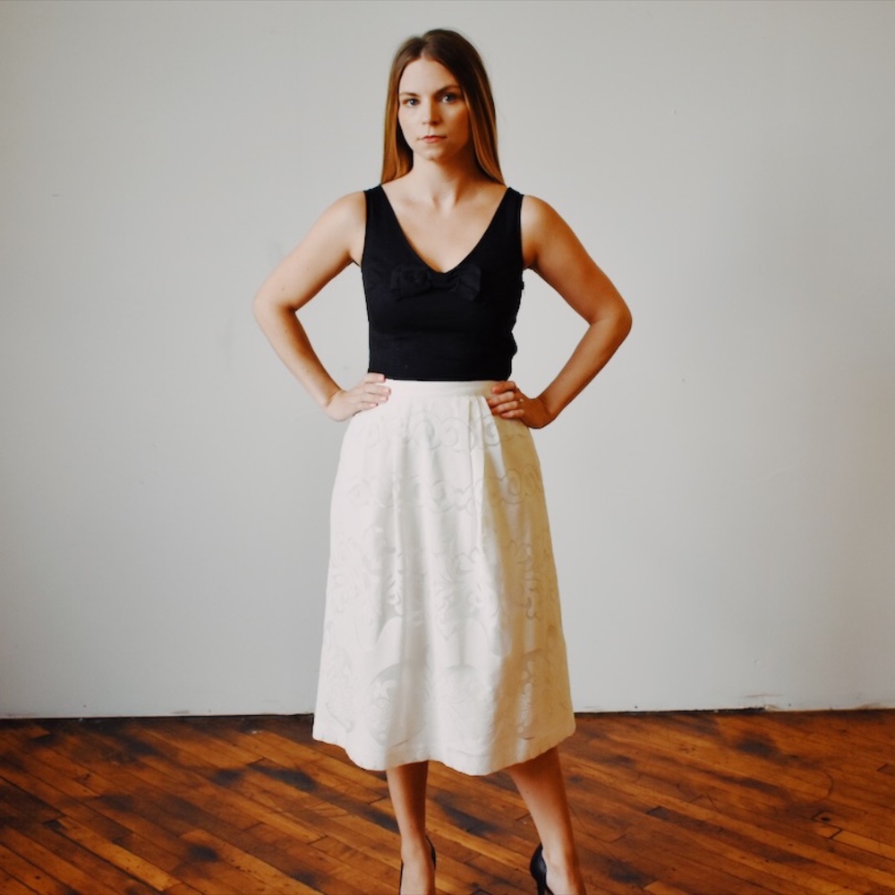 00 J. Crew White Skirt